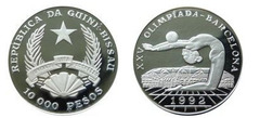 10 000 pesos (Juegos Olímpicos de Barcelona 1992) from Guinea-Bissau