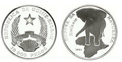 10 000 pesos (Elefante) from Guinea-Bissau