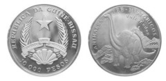 10 000 pesos (Vulcanodon) from Guinea-Bissau