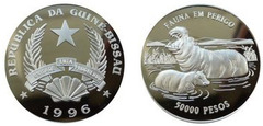 50 000 pesos (Hipopótamo) from Guinea-Bissau