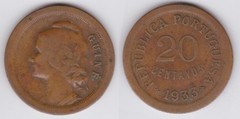 20 centavos (Portuguese Guinea) from Guinea-Bissau