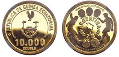 10000 ekuele (Copa del Mundo de Fútbol de 1978 en Argentina) from Equatorial Guinea