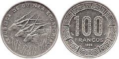 100 francos CFA from Equatorial Guinea