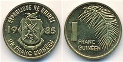 1 franc from Guinea