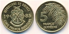 5 francs from Guinea