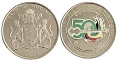 100 dollars (50 Aniversario de la República) from Guyana