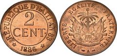 2 centimes from Haiti