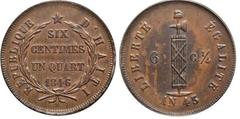 6 1/4 centimes from Haiti