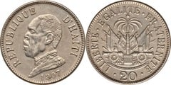 20 centimes from Haiti