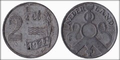 2½ céntimos (German Occupation) from Netherlands 