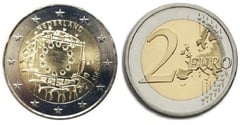 2 euro (30th Anniversary of the European Flag) from Netherlands 