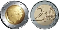 2 euro (Rey Guillermo Alejandro y Princesa Beatriz) from Netherlands 