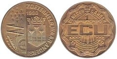 1 ecu (City of Zoetermeer in South Holland) from Netherlands 