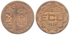 1 ecu (1.000th Anniversary of the Deventer Mint) from Netherlands 