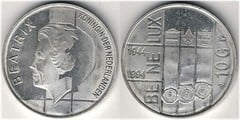 10 florines (50th anniversary of the Benelux Treaty) from Netherlands 