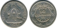 10 centavos from Honduras