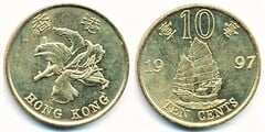 10 cents (Retrocesión a China) from Hong Kong