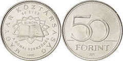 50 forint (50 Aniversario del Tratado de Roma) from Hungary