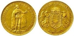 10 korona (Franz Joseph I) from Hungary