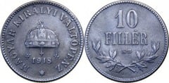 10 fillér from Hungary