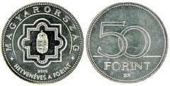 50 forint (70th Anniversary of the Introduction of Forint) from Hungary