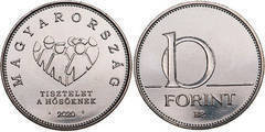 10 forint (Respect for heroes) from Hungary