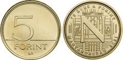 5 forint (N - 75th Anniversary of the Florin) from Hungary