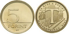 5 forint (T - 75th Anniversary of the Florin) from Hungary