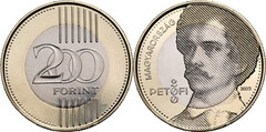 200 forint (Bicentenario del Nacimiento de Sándor Petőfi) from Hungary