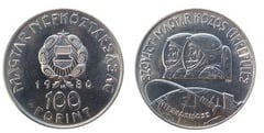100 forint (1er vuelo espacial soviético-húngaro) from Hungary
