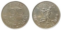 100 forint (Campeonato del Mundo de Fútbol 1990) from Hungary