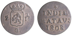 1 duit from Netherlands East Indies