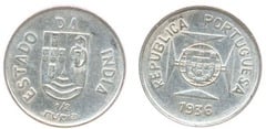 1/2  rupia from Portuguese India