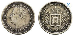 1/8 rupia from Portuguese India