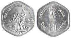 20 paise (FAO-World Food Day-Fisheries) from India