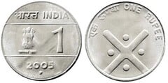 1 rupee (Unidad en la Diversidad) from India