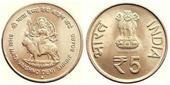 5 rupees (Junta del Santuario Shri Mata Vaishno Devi) from India
