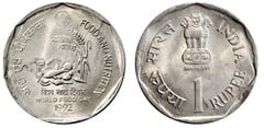 1 rupee (FAO-World Food Day 1992) from India