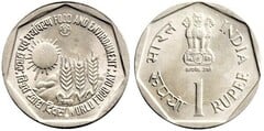1 rupee (FAO-Día de la Alimentación y Medio Ambiente) from India