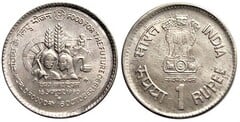 1 rupee (FAO-Food for the Nation) from India
