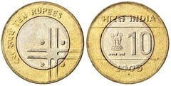10 rupees (Unidad en la Diversidad) from India