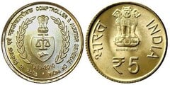 5 rupees (150th Anniversary of the Comptroller and Auditor General) from India