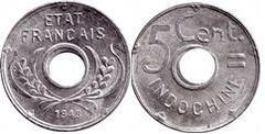 5 centimes from French Indochina