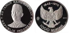 1.000 rupiah (25th Anniversary of Independence) from Indonesia