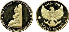 5.000 rupiah (25th Anniversary of Independence) from Indonesia