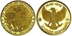 20.000 rupiah (25th Anniversary of Independence) from Indonesia