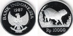 10.000 rupiah (Wild boar) from Indonesia