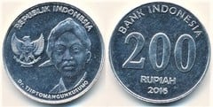 200 rupiah (Dr. Tjiptomangunkusumo) from Indonesia