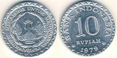 10 rupiah from Indonesia