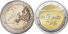 2 euro (100th Anniversary of the First Session of Dáil Éireann) from Ireland
